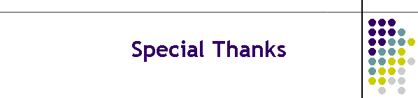 Special Thanks